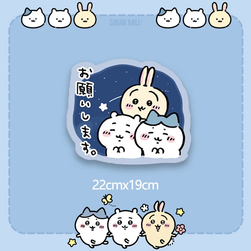 Pad ποντικιού με σχέδιο Chiikawa Usagi, διπλής όψεως αντιολισθητικό για γραφείο, υλικό Cortex, μεταλλική σφράγιση, παραμετροποίηση κατά δείγμα ή σχέδια