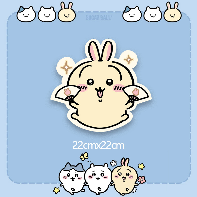 Pad ποντικιού με σχέδιο Chiikawa Usagi, διπλής όψεως αντιολισθητικό για γραφείο, υλικό Cortex, μεταλλική σφράγιση, παραμετροποίηση κατά δείγμα ή σχέδια