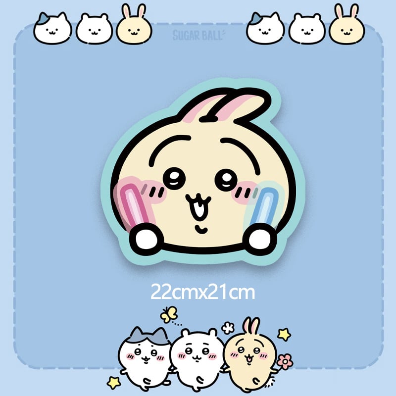 Pad ποντικιού με σχέδιο Chiikawa Usagi, διπλής όψεως αντιολισθητικό για γραφείο, υλικό Cortex, μεταλλική σφράγιση, παραμετροποίηση κατά δείγμα ή σχέδια