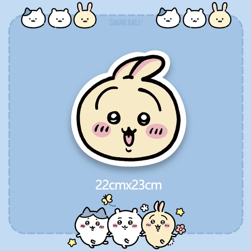 Pad ποντικιού με σχέδιο Chiikawa Usagi, διπλής όψεως αντιολισθητικό για γραφείο, υλικό Cortex, μεταλλική σφράγιση, παραμετροποίηση κατά δείγμα ή σχέδια