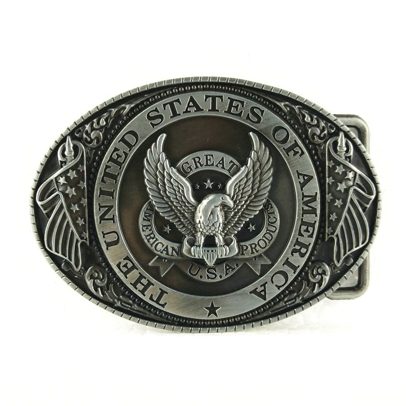 Kopča za pojas s dizajnom američkog orla, legirana, glatka kopča, Marka 001
