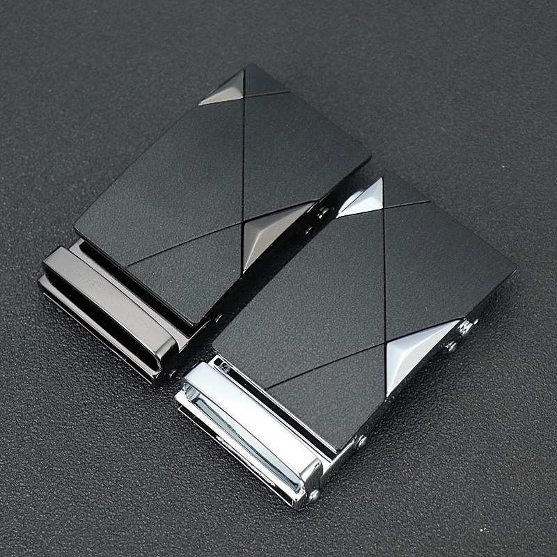 Automatikus övcsat, ötvözet, háromszög csat, két részes készlet, üzleti stílus