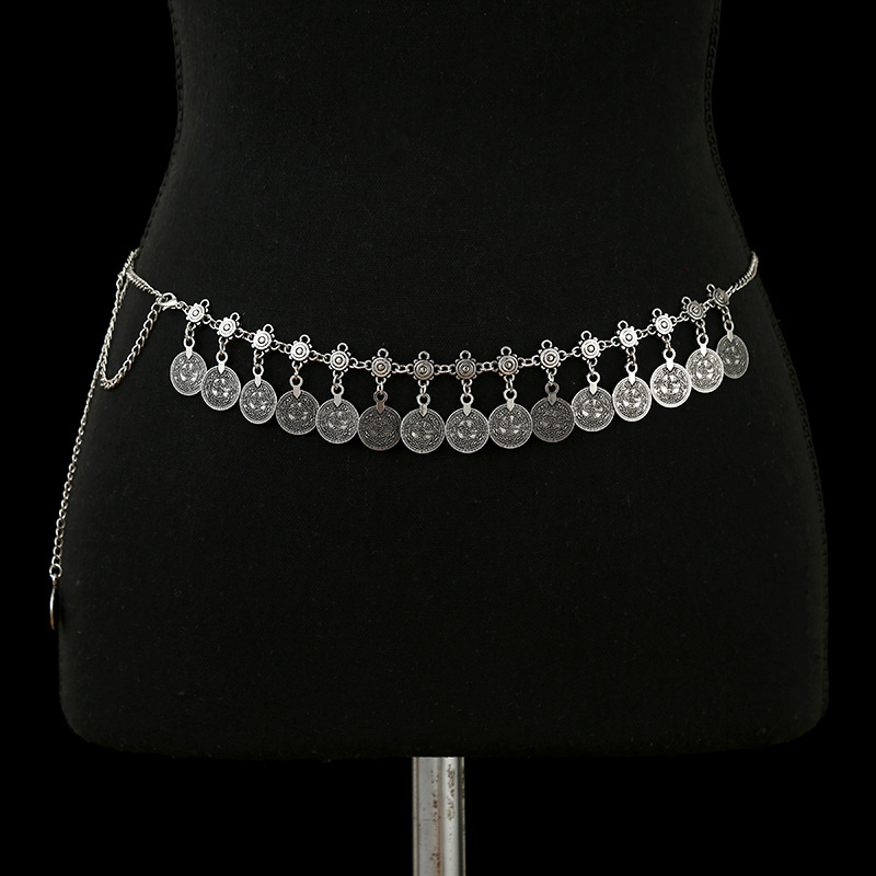 Női deréklánc – mosoly arc dizájn, bohémi retro stílus, ötvözött anyag, menő stílus, 2025 tavaszi bevezetés