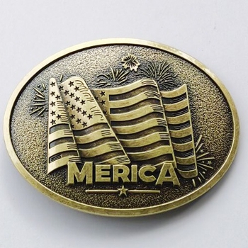 Spona za kaiš od legure, glatka, europsko-američki stil, motiv američke zastave, pogodna za sve sezone, ljeto 2020