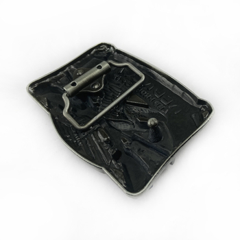 BULLZINE Övcsat Sas motívummal 03068 – cinkötvözet, sima csat, Nyugati Cowboy-stílus, antik elektroplatírozott felület