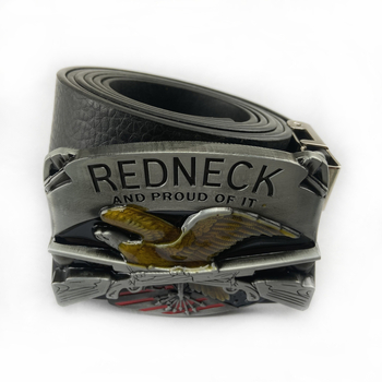 BULLZINE Övcsat Sas motívummal 03068 – cinkötvözet, sima csat, Nyugati Cowboy-stílus, antik elektroplatírozott felület