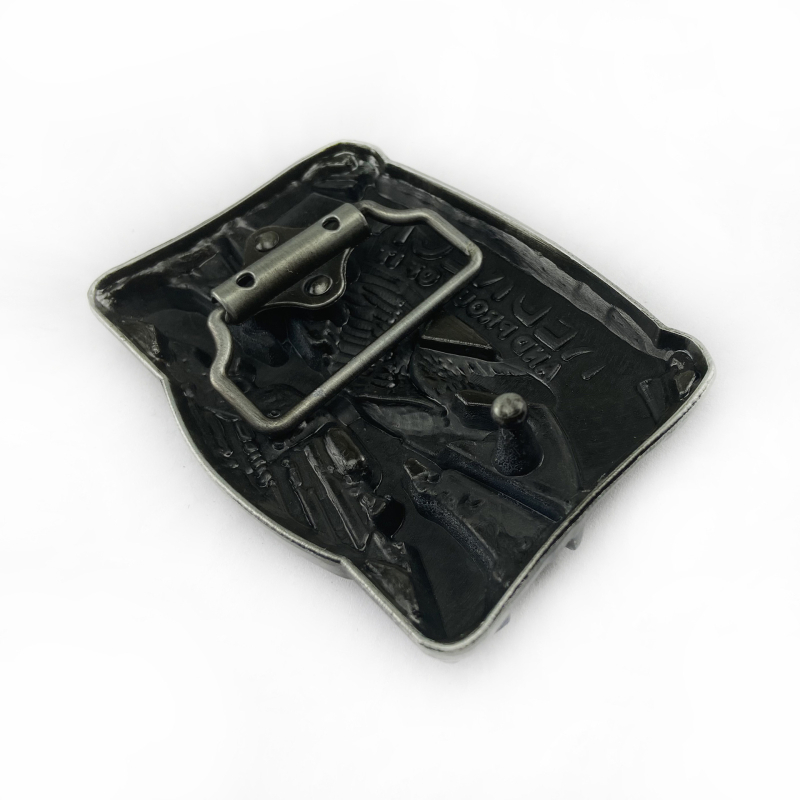 BULLZINE Övcsat Sas motívummal 03068 – cinkötvözet, sima csat, Nyugati Cowboy-stílus, antik elektroplatírozott felület