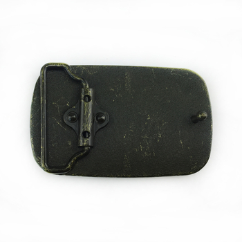 Övcsat, négyszögletes, cink ötvözetből készült, fényes lemez, modell 03710-2, DIY, Western cowboy stílus, sima csat, antik ón-bronz bevonat