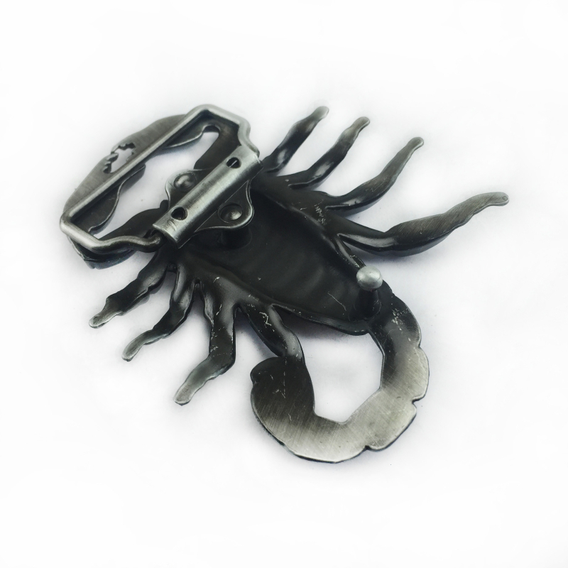 BULLZINE ötvözetből készült övcsat, western cowboy stílus, környezetbarát, skorpió minta, sima csat