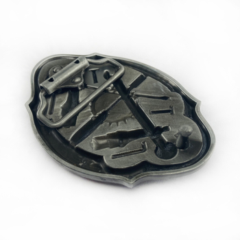 BULLZINE övcsat ötvözetből, sima csat, nyugati cowboy-stílus, kültéri szabadidős használatra