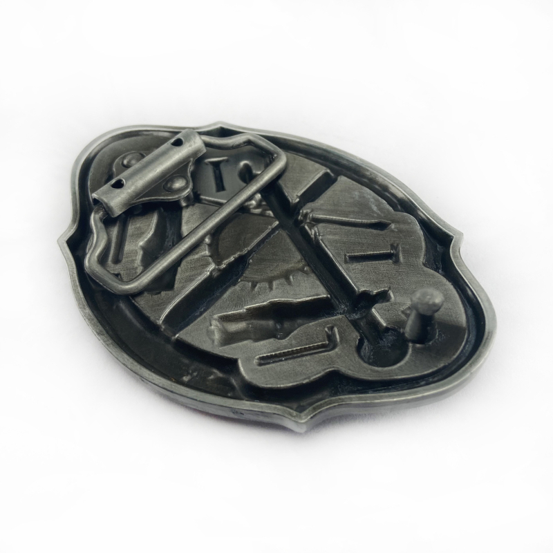 BULLZINE övcsat ötvözetből, sima csat, nyugati cowboy-stílus, kültéri szabadidős használatra