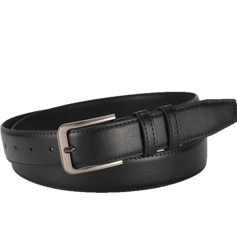 Remen - Unisex PU remen s ovalnom sponom od legure, kopča s iglom, širina 2-4 cm