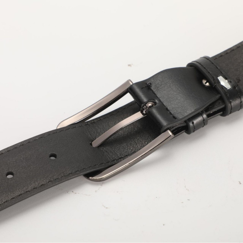 Remen - Unisex PU remen s ovalnom sponom od legure, kopča s iglom, širina 2-4 cm