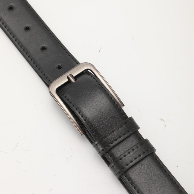 Remen - Unisex PU remen s ovalnom sponom od legure, kopča s iglom, širina 2-4 cm