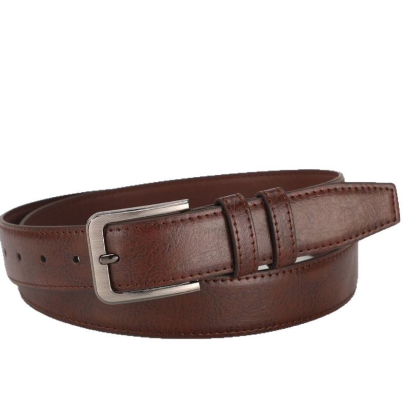 Remen - Unisex PU remen s ovalnom sponom od legure, kopča s iglom, širina 2-4 cm