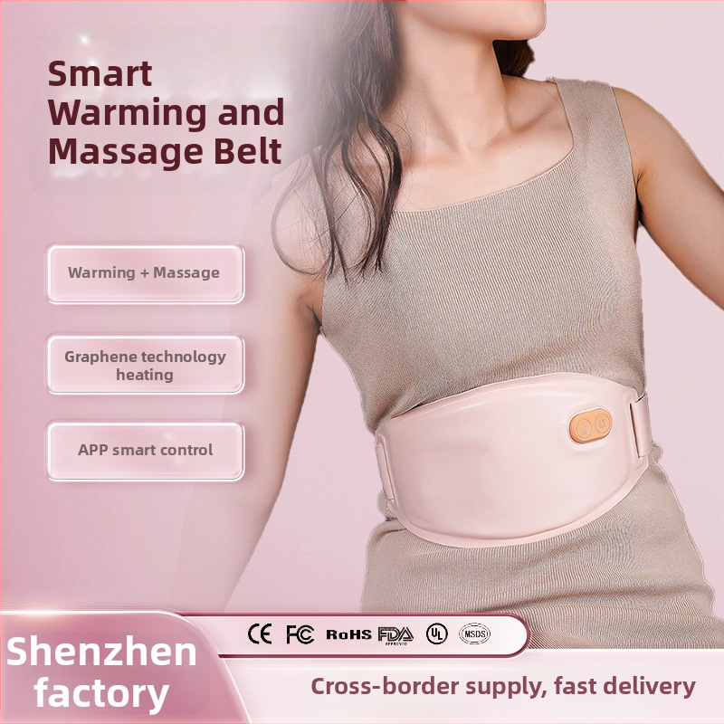 Menstruacijoms šildantis dirželis su infraraudonųjų spindulių šildymu ir vibraciniu masažu, USB įkrovimas, valdymas per programėlę/Bluetooth, trys šildymo lygiai, Modelis P71