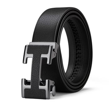 Férfi öv természetes bőrből, két réteg tehénbőrből, automata csattal, 2-4 cm szélesség, 2025 tavasz