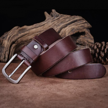 Muški kožni pojas od prave kože, koža prvog sloja, kopča s iglom, casual, vintage, ručna izrada