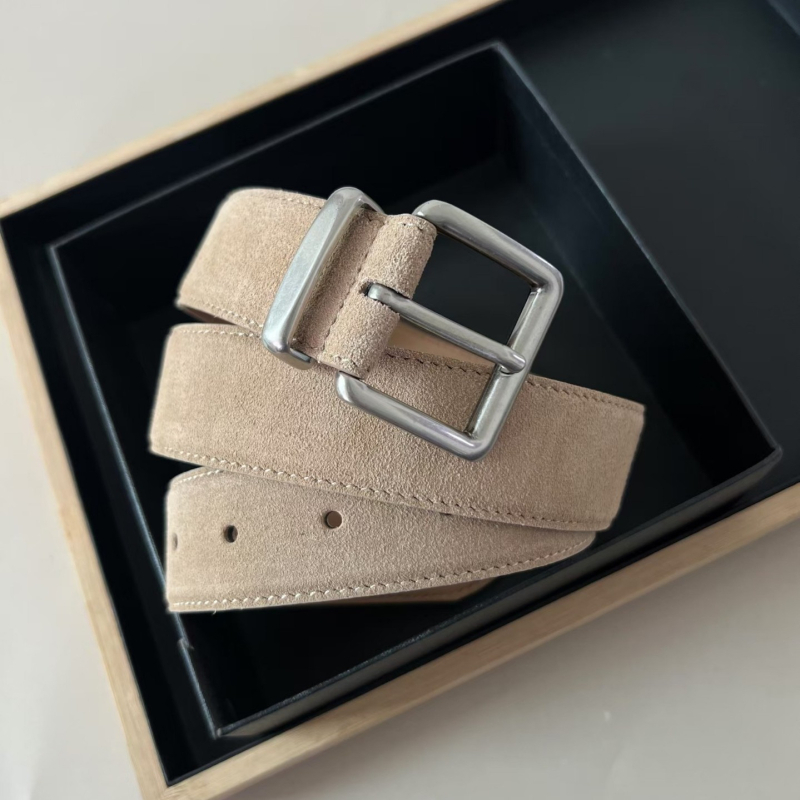 Kožni pojas od prave kože, vintage minimalistički INS stil, mercerizirana nubuk koža, kopča s pinom, širina 2–4 cm, podrijetlo Foshan