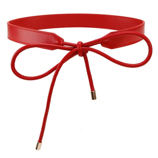 Vezani pojas za haljine – umjetna koža, kopča od legure, kopča s pinom, uski pojas (<2 cm), korejski stil mode