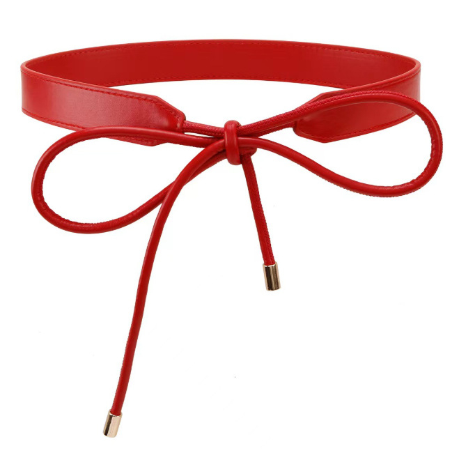 Vezani pojas za haljine – umjetna koža, kopča od legure, kopča s pinom, uski pojas (<2 cm), korejski stil mode