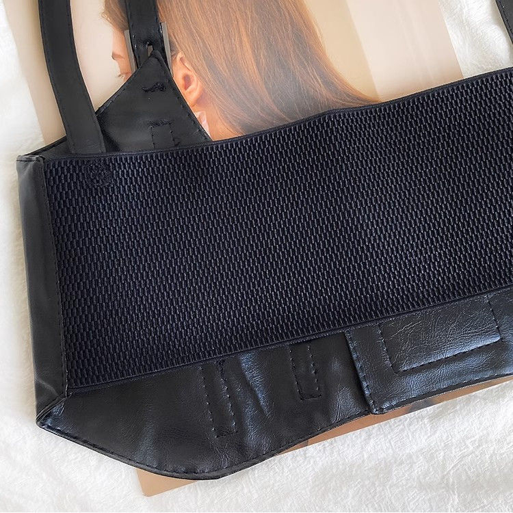 Deréköv elasztikus pántokkal, ultranagy szélességű PU anyagú öv, 60–80 cm hosszú, nőknek