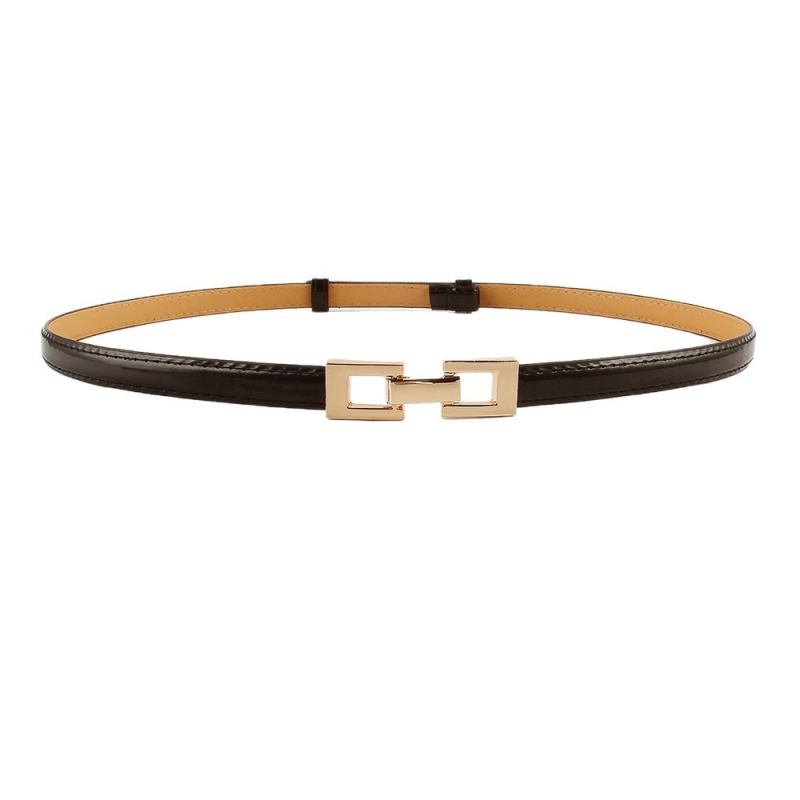 Öv csattal ruhákhoz, pulóverekhez és kabátokhoz – PU leather, csattal: Alloy, zárás: snap button, szélesség <2 cm, stílus Street, Niche, Insp style