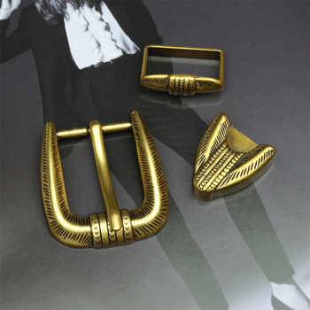 Cataramă de curea din aliaj, formă D, cu știft, model floral