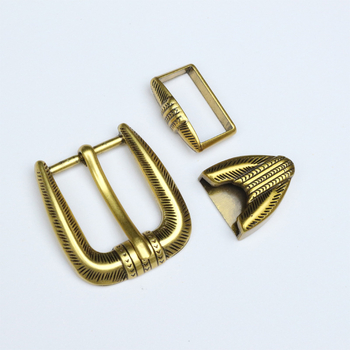 Cataramă de curea din aliaj, formă D, cu știft, model floral