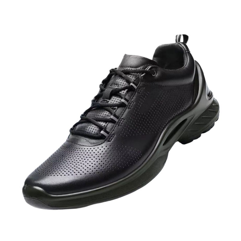 Darbinių batų iš tikros karvių odos su automatine sagtimi, lengvi ir kvėpuojantys, atsparūs dilimui, medžiaga superfiber