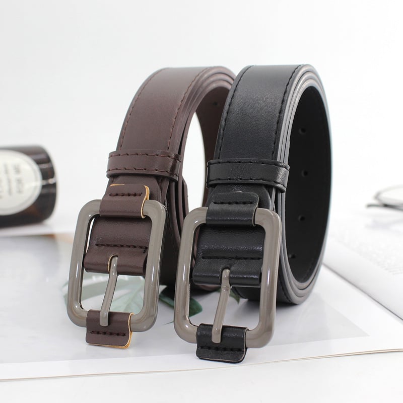 Unisex pojas s japanskom kopčom, ins stil, umjetna koža, kopča od legure, širina 2-4 cm