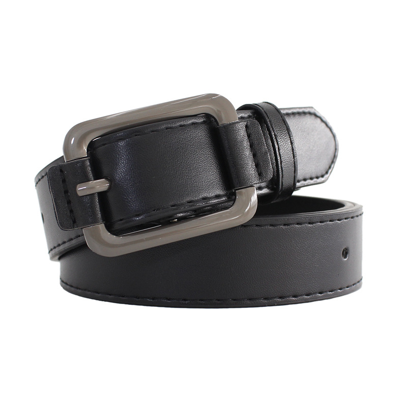 Unisex pojas s japanskom kopčom, ins stil, umjetna koža, kopča od legure, širina 2-4 cm
