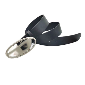 Унисекс колан с D-образна овална метална катарама, PU кожа, закопчаване със щракване, дебел стил (>4 см), пролет 2025