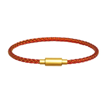 Brățară minimalistă unisex cu cataramă mată și frânghie din sârmă impermeabilă, electroplacată, origine Dongguan