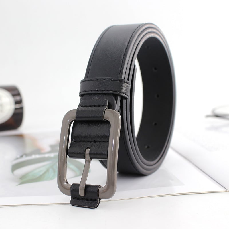 Unisex opasok z umelej kože s japonskou sponou, šírka 2–4 cm, streetwear štýl