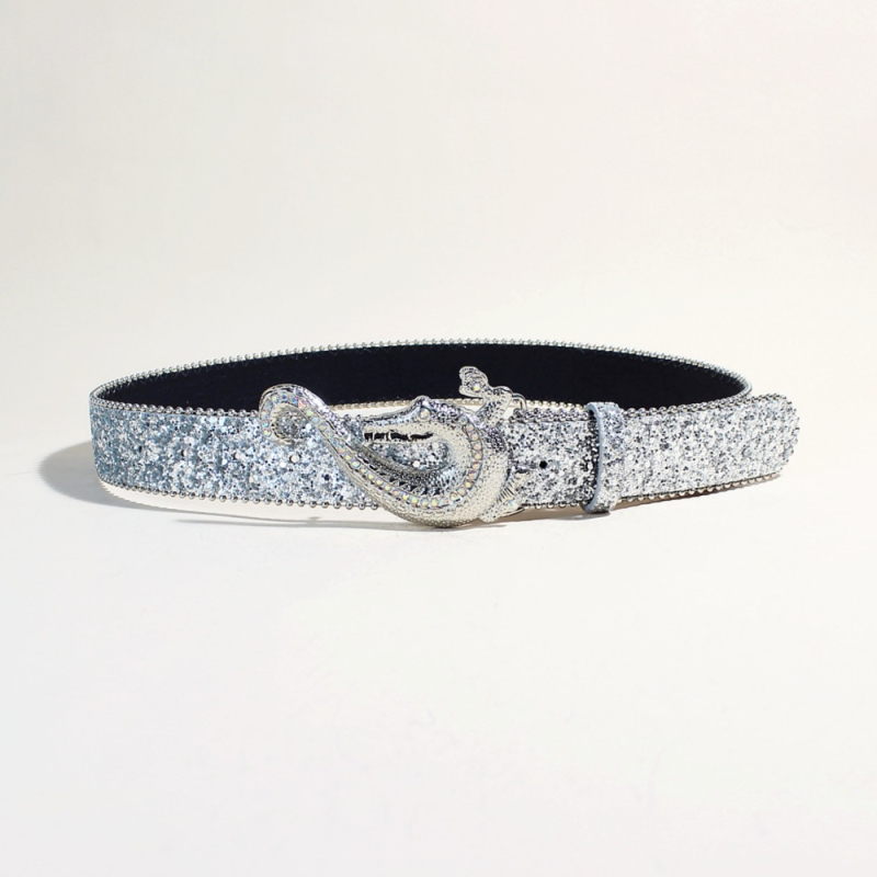 Unisex punk remen s rhinestones, piratski i zapadni rock stil, PU koža, širina 3,8 cm, duljina 110 cm