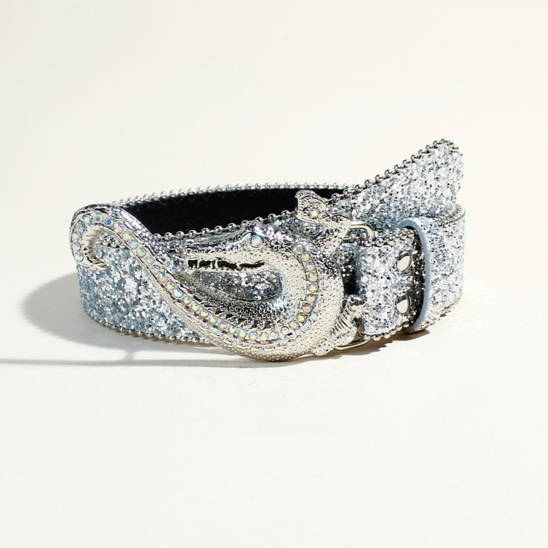 Unisex punk remen s rhinestones, piratski i zapadni rock stil, PU koža, širina 3,8 cm, duljina 110 cm