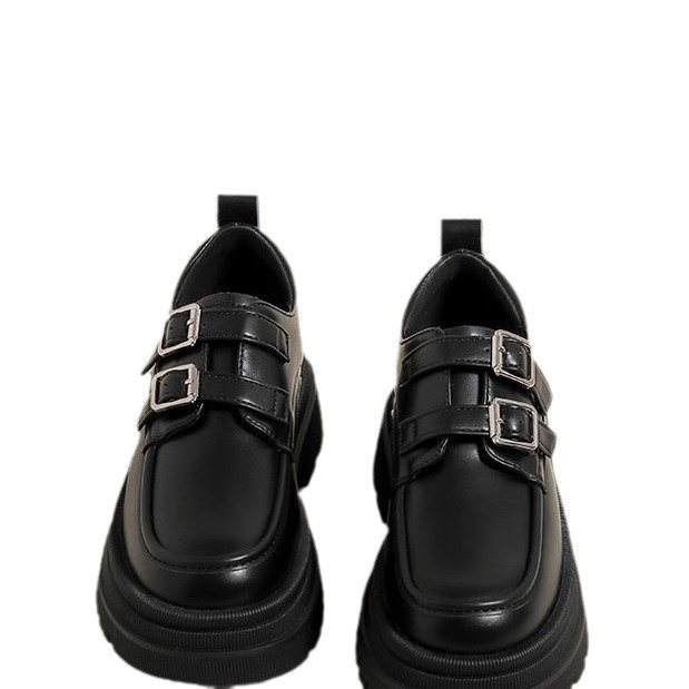 Dámske loafers britského štýlu (okrúhla špička; nízky vrch; PU vrchná časť; gumenná podrážka; výška podpätku 3–5 cm)