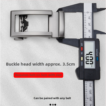 Мъжка автоматична закопчалка за колан от сплав, правоъгълна форма, бизнес стил