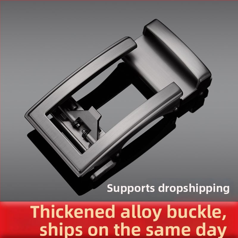 Мъжка автоматична закопчалка за колан от сплав, правоъгълна форма, бизнес стил