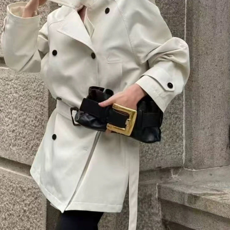 Unisex Τσάντα Ώμου με Πλισμένη Μεταλλική Αγκράφα, PU Εσωτερική Επένδυση, Οριζόντιο Τετράγωνο Σχήμα, Κλείσιμο με Καπάκι, Εσωτερική Θήκη με Φερμουάρ, Διπλοί Ιμάντες