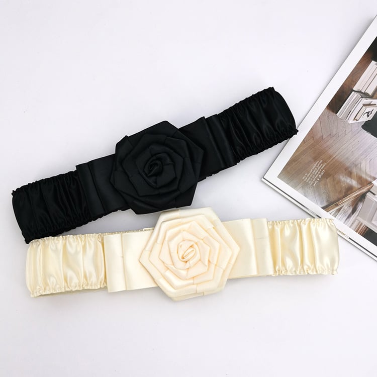 PU кожа рокля с големи цветя и еластичен широк колан; катарама: PU/имита кожа; закопчаване: snap копчета; тъканна изработка