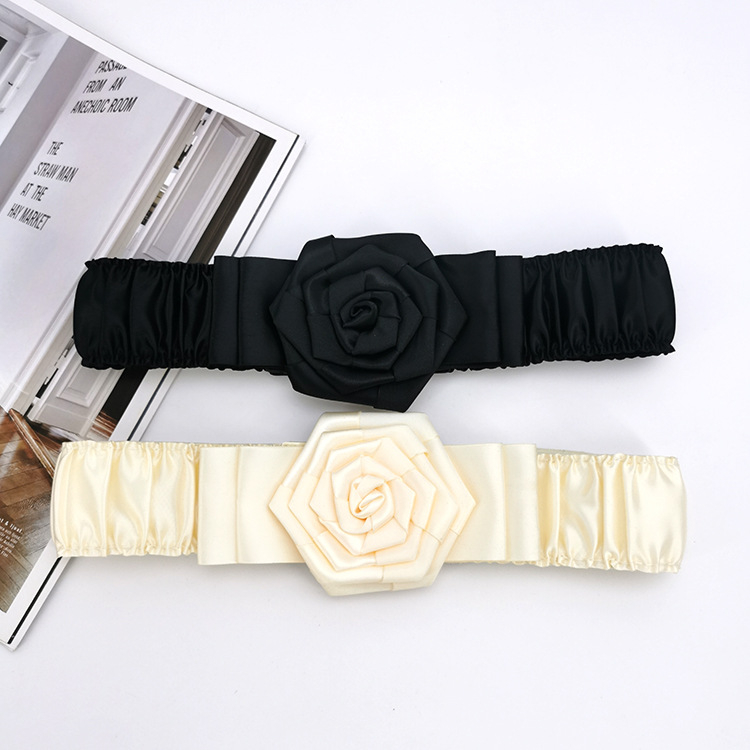 PU кожа рокля с големи цветя и еластичен широк колан; катарама: PU/имита кожа; закопчаване: snap копчета; тъканна изработка