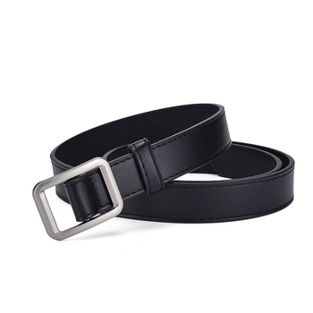 Centură unisex – piele PU, cataramă din fier, închidere netedă, lățime sub 2 cm, retro cu aer chinezesc, stil literar-artistic