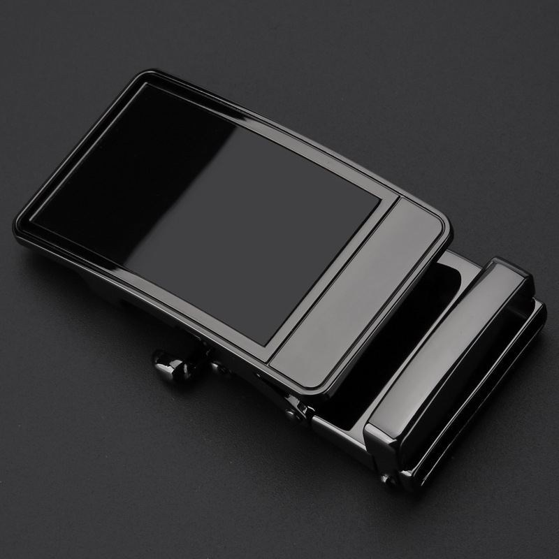 Vyrams skirta automatinė glotni plokštelės sagtis diržui, iš lydinio