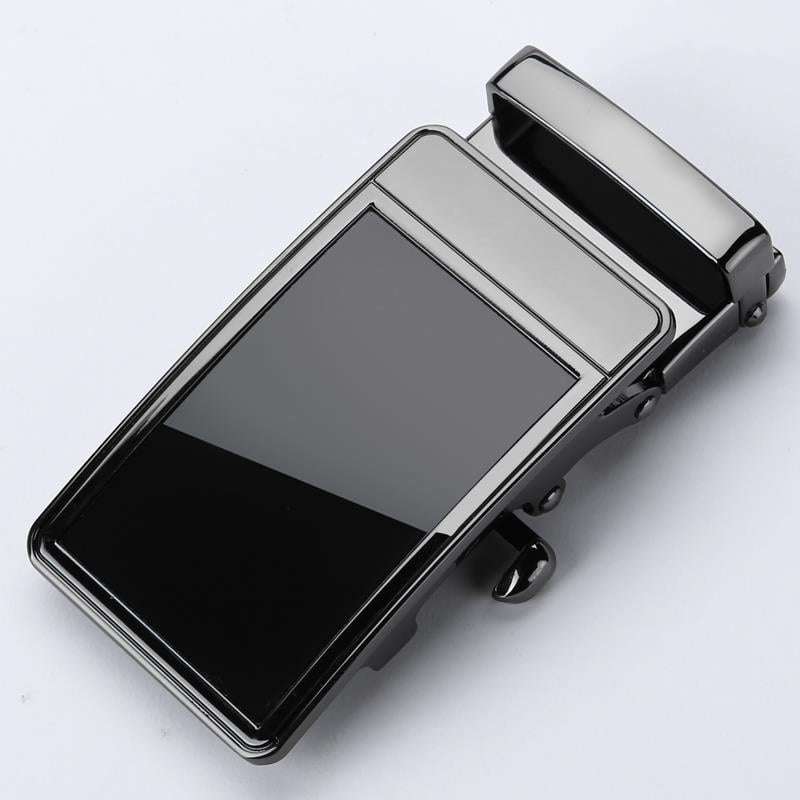 Vyrams skirta automatinė glotni plokštelės sagtis diržui, iš lydinio