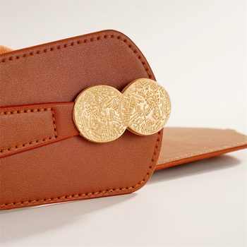 Centură talie — stil simplu, piele sintetică, potrivită pentru toate anotimpurile, model destinat femeilor.