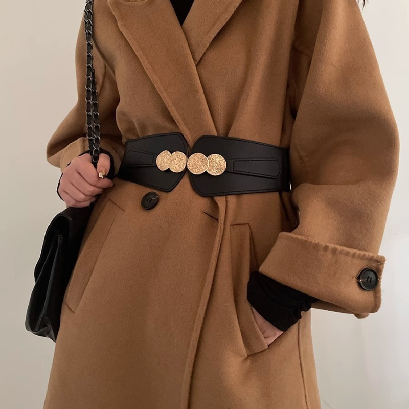 Centură talie — stil simplu, piele sintetică, potrivită pentru toate anotimpurile, model destinat femeilor.