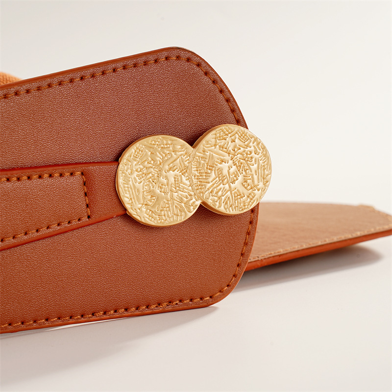 Centură talie — stil simplu, piele sintetică, potrivită pentru toate anotimpurile, model destinat femeilor.