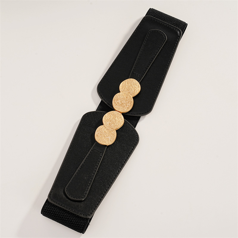 Centură talie — stil simplu, piele sintetică, potrivită pentru toate anotimpurile, model destinat femeilor.